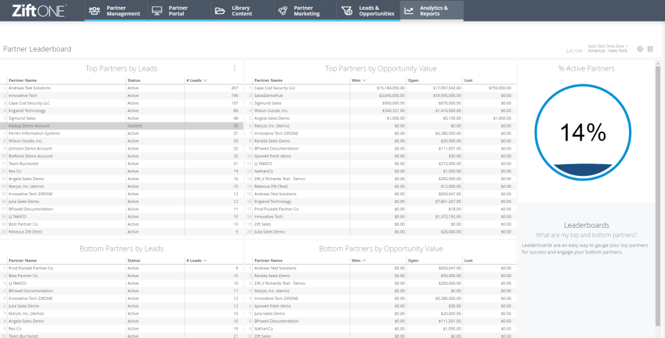 screenshot of Zift Solutions